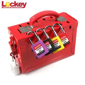 Draagbare stalen veiligheid Loto Group Lockout Tagout Box